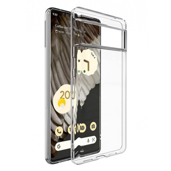 CATANES Google Pixel 7 Pro Case Clear Soft Flexible TPU Shockproof Slim Transparent Back Cover 6.7 inch