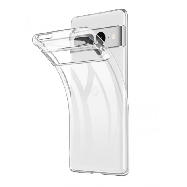 CATANES Google Pixel 7 Pro Case Clear Soft Flexible TPU Shockproof Slim Transparent Back Cover 6.7 inch
