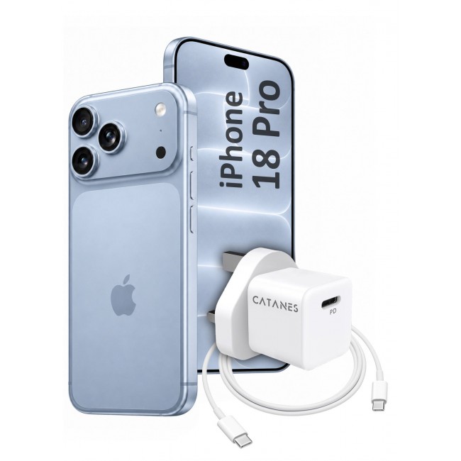 CATANES 25W USB-C Fast Wall Charger for iPhone 18 Pro - Power Delivery Adapter with UK Plug & 12-Month Warranty