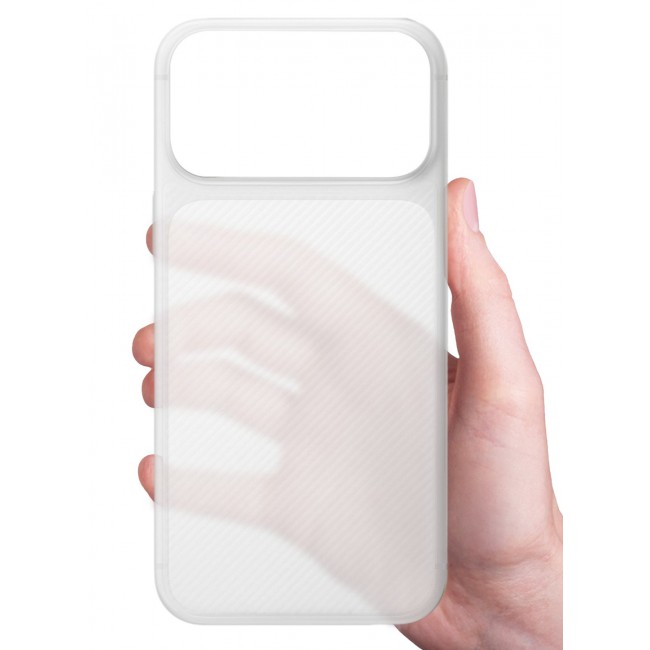 CATANES 2Packs Case Cover for iPhone 17 Pro, Air Skin Line Design Back Cover, Sturdy Durable Ultra-Thin Case, Drop Protection Cover Clear with Privacy Screen Protector - White