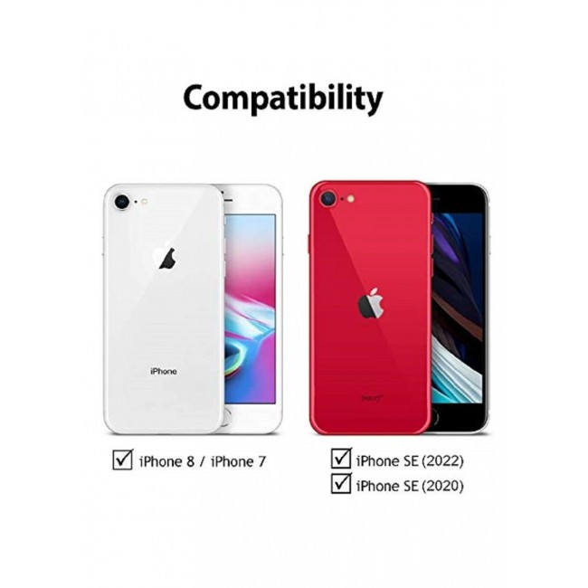 CATANES iPhone SE 2022 / SE 2020 Case Slim Soft TPU Flexible Shockproof Back Cover Compatible with iPhone SE 2nd and 3rd Generation 4.7 inch Black