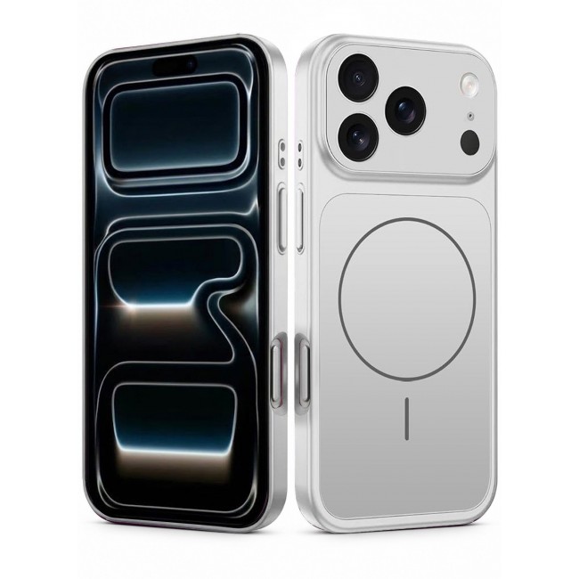 CATANES 2 Pack MagSafe Compatible Case for iPhone 17 Pro Max, Protective Bumper with Drop Protection & Lens Cover - Silver