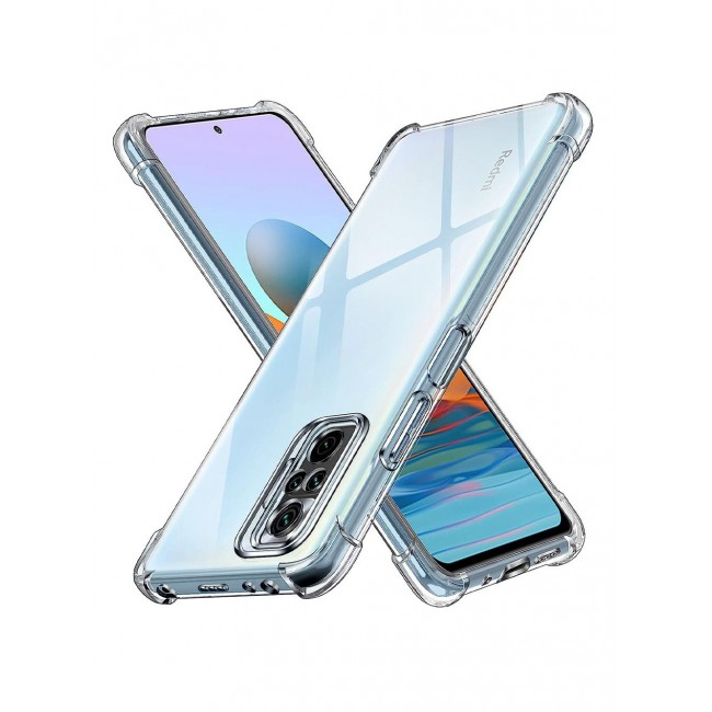 CATANES Xiaomi Redmi Note 10 Pro Case Cover Clear Protective TPU Four Corners Cover Transparent Soft Case
