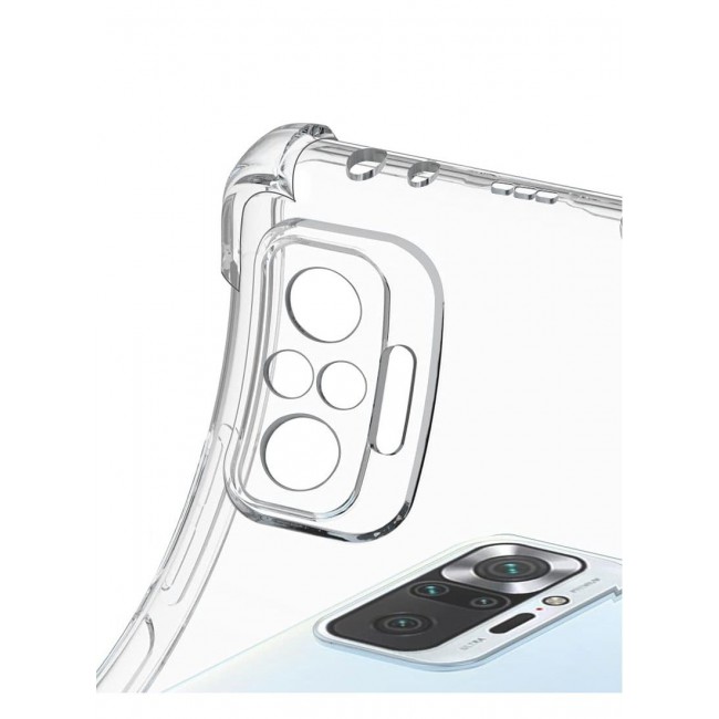 CATANES Xiaomi Redmi Note 10 Pro Case Cover Clear Protective TPU Four Corners Cover Transparent Soft Case