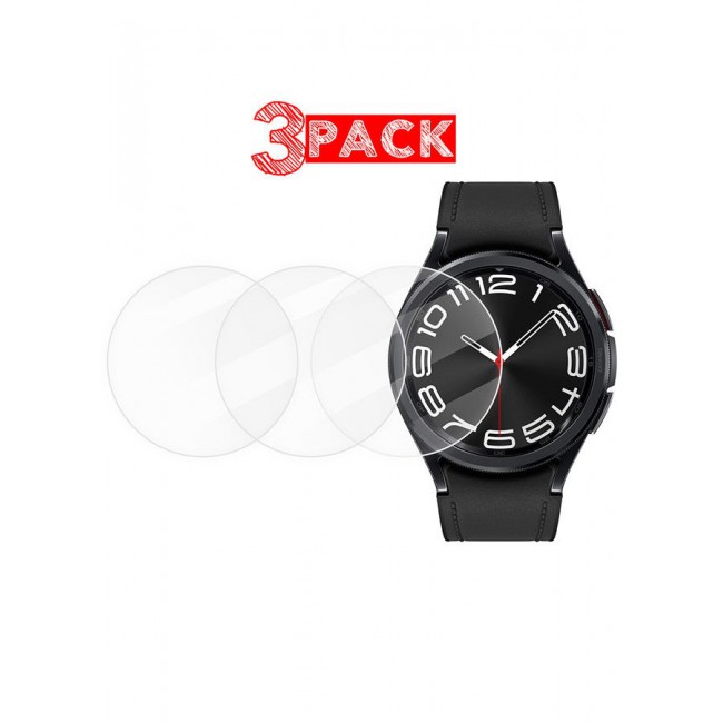 CATANES (for Samsung Galaxy Watch 6 Classic 43mm) 3 Pack Screen Protector Tempered Glass Anti-Scratch 9H Ultra-thin Screen Protector Protective Film Cover Accessories