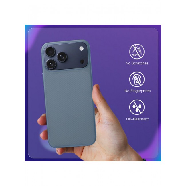 CATANES 2Packs Case Cover for iPhone 17 Pro Max, Air Skin Line Design Back Cover, Sturdy Durable Ultra-Thin Case, Drop Protection Cover Clear with 3D Screen Protector - Light Blue