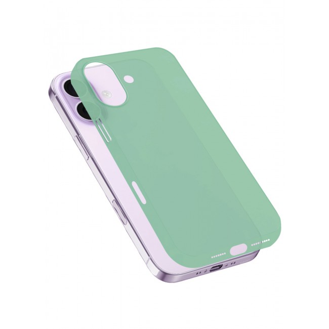CATANES Air Skin Frosted Matte Case for iPhone 17 - Stylish Ultra Slim Back Cover - Green