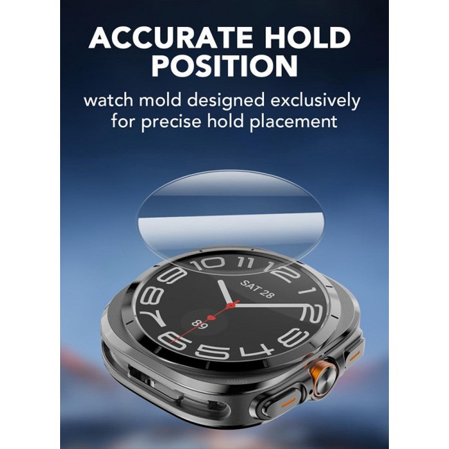 CATANES (for Samsung Galaxy Watch 7 Ultra) Screen Protector Tempered Glass Anti-Scratch 9H Ultra-thin Screen Protector Protective Film Cover Accessories