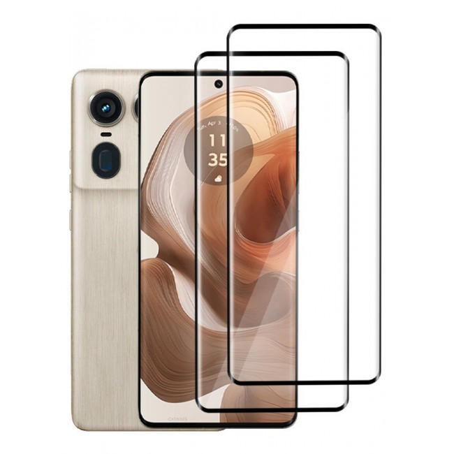 CATANES (for Motorola Edge 50 Ultra) 2 Pack Screen Protector Transparent Soft Protective Tempered Glass High Sensitivity Clear HD Screen Protector