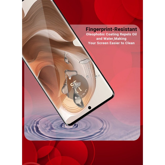 CATANES (for Motorola Edge 50 Ultra) 2 Pack Screen Protector Transparent Soft Protective Tempered Glass High Sensitivity Clear HD Screen Protector