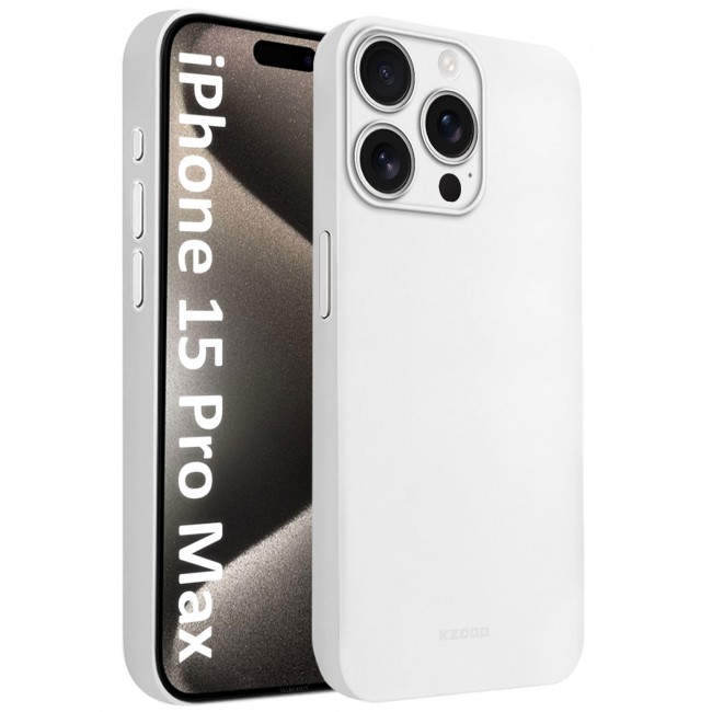 KZDOO ( for iPhone 15 Pro Max ) Ultra Thin Case Cover Air Skin Series Back Cover Sturdy Durable Case Drop Protection Cover - Transparent Clear