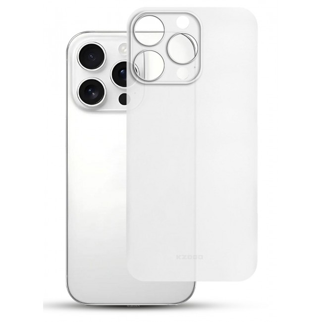 KZDOO ( for iPhone 15 Pro Max ) Ultra Thin Case Cover Air Skin Series Back Cover Sturdy Durable Case Drop Protection Cover - Transparent Clear