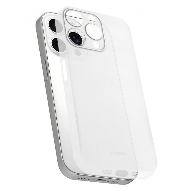 KZDOO ( for iPhone 15 Pro Max ) Ultra Thin Case Cover Air Skin Series Back Cover Sturdy Durable Case Drop Protection Cover - Transparent Clear