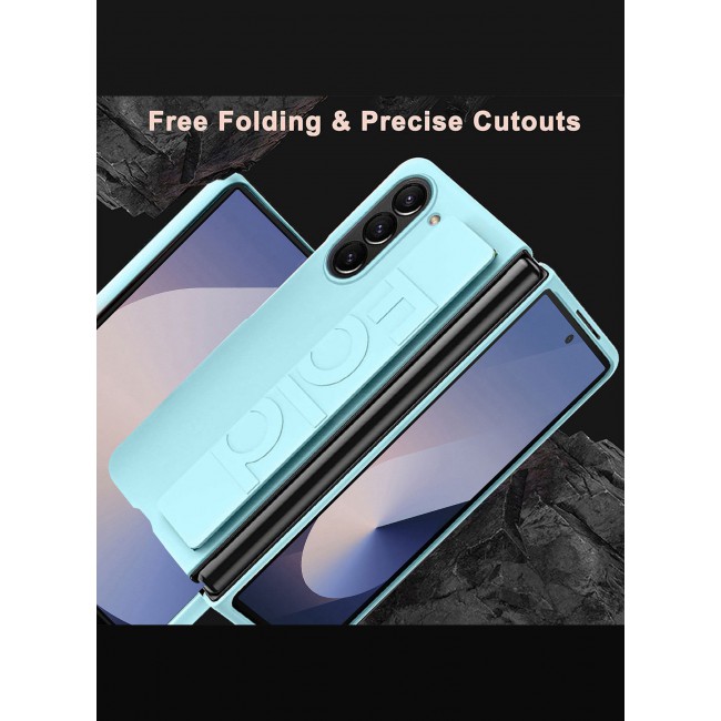 CATANES ( for Samsung Galaxy Z Fold 6 2024 ) Case, Slim and Lightweight Design, Wrist Strap Handheld Folding Mobile Phone Protective Case