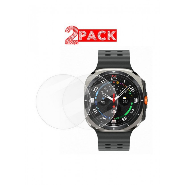 CATANES (for Samsung Galaxy Watch 7 Ultra) 2 Pack Screen Protector Tempered Glass Anti-Scratch 9H Ultra-thin Screen Protector Protective Film Cover Accessories