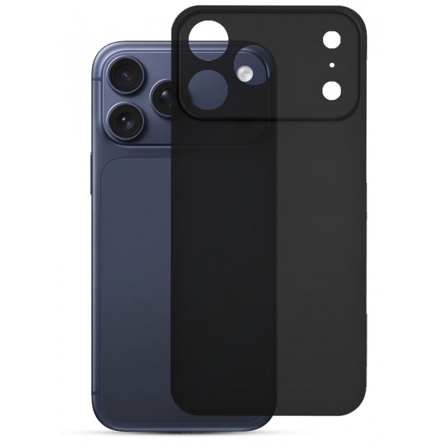 CATANES 2 Packs Air Skin Case Cover for Apple iPhone 17 Pro - Sturdy Back Cover - Durable Thin Case - Drop Protection Cover with 3D Screen Protector - Black