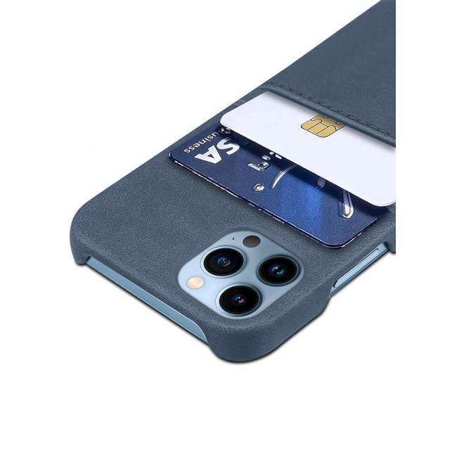 CATANES iPhone 13 Pro Max 3Packs Case Cover Leather with Card Holder for Men Women Phone Case with 3D Screen Protector - Blue