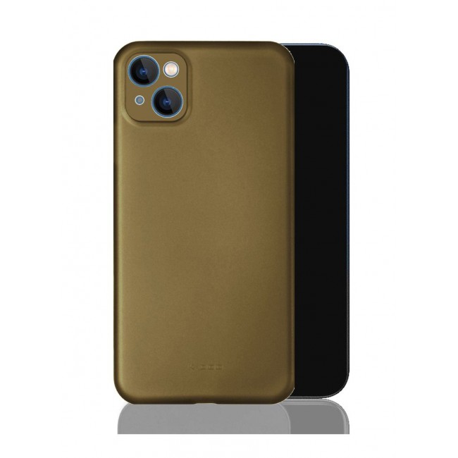 KZDOO Air Skin Case Ultra Slim Back Cover Skin for iphone 13 Frosted Anti Slip Full Coverage Gold