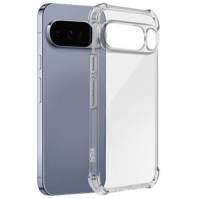 CATANES Gorilla Case Cover for Google Pixel 10 Pro 5G, Clear Slim Phone Cover, Anti-Scratch TPU Hard PC Back, Shockproof Protective Case with Camera Protection