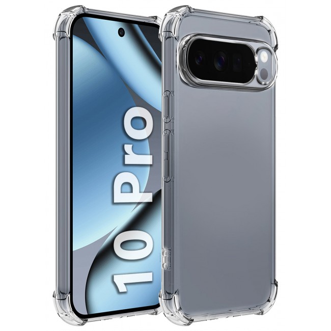 CATANES Gorilla Case Cover for Google Pixel 10 Pro 5G, Clear Slim Phone Cover, Anti-Scratch TPU Hard PC Back, Shockproof Protective Case with Camera Protection