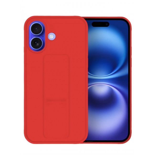 CATANES ( for iPhone 16 ) Case Premium PU Leather Case with Stand Function Shockproof and Anti Scratch Finger Grip Case Cover