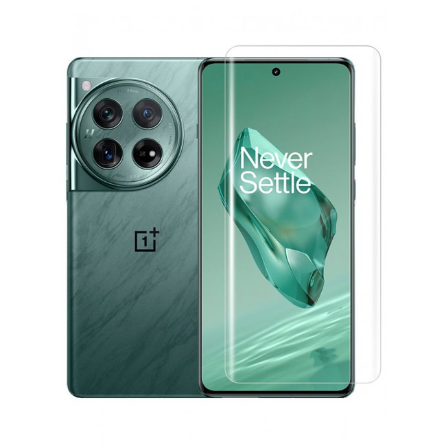 CATANES Oneplus 12 Screen Protector 9H Hardness HD Scratch Resistance Screen Protector UV Tempered Glass film Curved Screen Protector UV Glue for UV Tempered Glass film