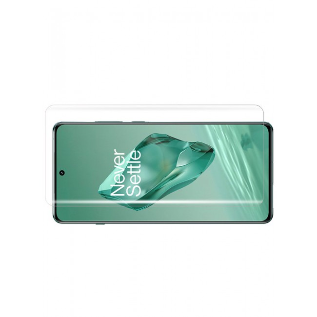 CATANES Oneplus 12 Screen Protector 9H Hardness HD Scratch Resistance Screen Protector UV Tempered Glass film Curved Screen Protector UV Glue for UV Tempered Glass film