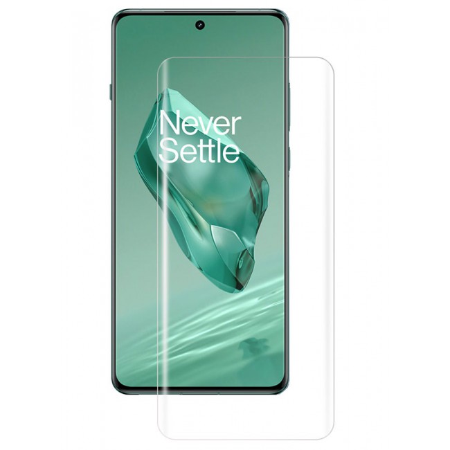 CATANES Oneplus 12 Screen Protector 9H Hardness HD Scratch Resistance Screen Protector UV Tempered Glass film Curved Screen Protector UV Glue for UV Tempered Glass film