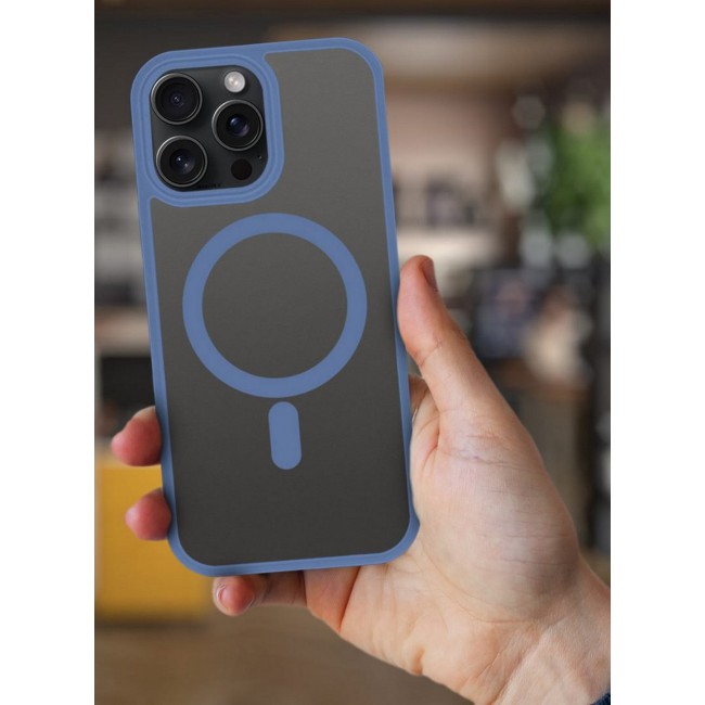CATANES Magnetic Slim Protective Case for iPhone 15 Pro Max - with Wireless Charging Support - Light Blue