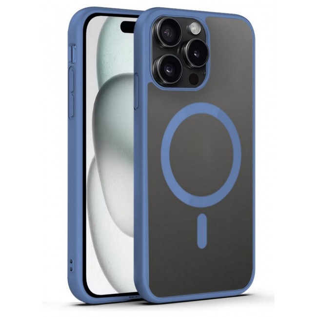 CATANES Magnetic Slim Protective Case for iPhone 15 Pro Max - with Wireless Charging Support - Light Blue