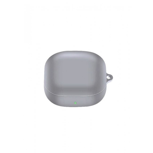 CATANES Samsung Galaxy Buds Live (2020) / Galaxy Buds 2 (2021) / Galaxy Buds Pro (2021) Protective Silicone Case Shockproof Ultra Slim Skin with Keychain Carabiner Grey