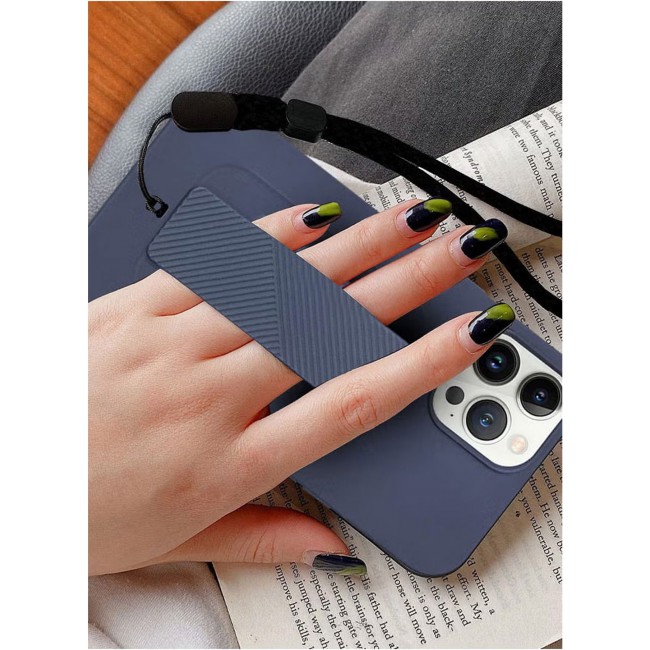 CATANES Wrist Strap Grip case for Apple iPhone 12 Pro Max Blue