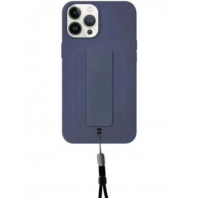 CATANES Wrist Strap Grip case for Apple iPhone 12 Pro Max Blue