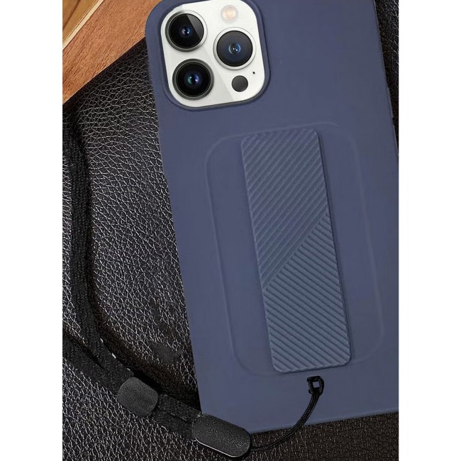 CATANES Wrist Strap Grip case for Apple iPhone 12 Pro Max Blue