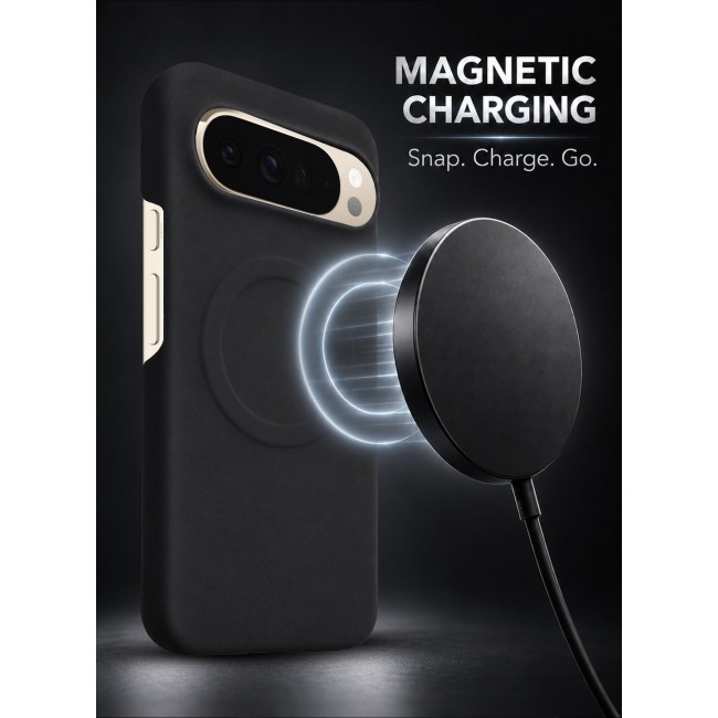 CATANES 2 Pack Premium Alcantara Case for Google Pixel 10 Pro XL Magnetic Shockproof Slim Cover - Black