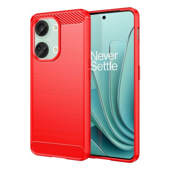 CATANES OnePlus Nord 3 Case Cover Soft TPU Bumper Protective Back Case Red