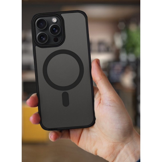 CATANES Magnetic Slim Protective Case for iPhone 15 Pro Max - with Wireless Charging Support - Black