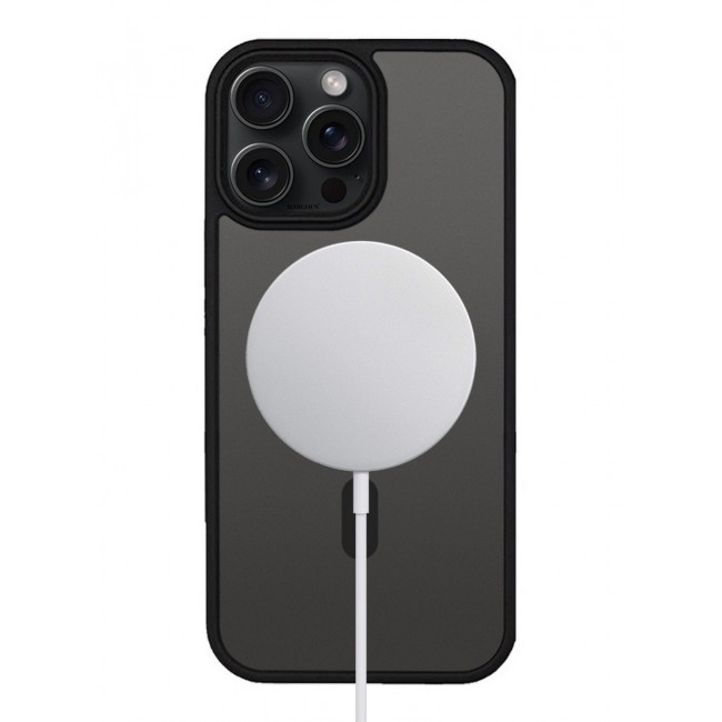CATANES Magnetic Slim Protective Case for iPhone 15 Pro Max - with Wireless Charging Support - Black