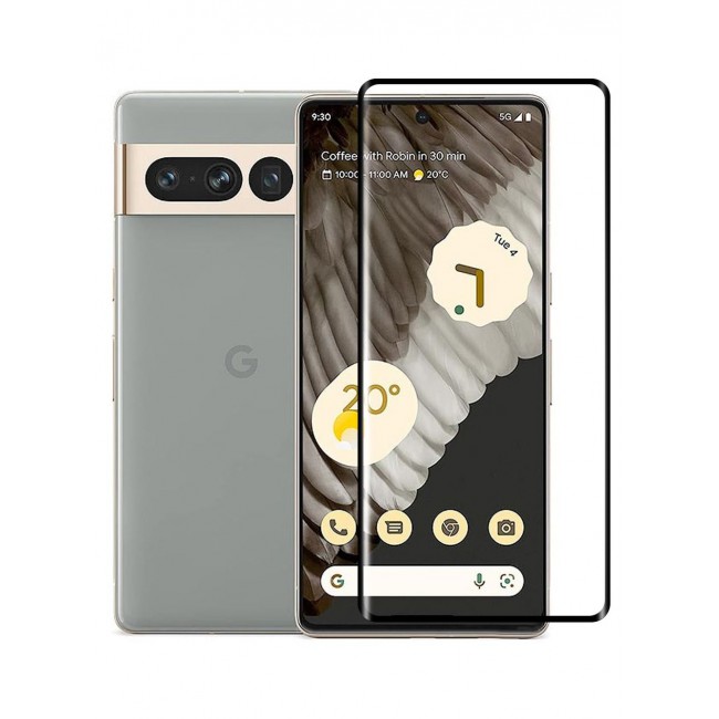 CATANES Google Pixel 7 Pro Clear Case with Screen Protector 360 Degree Front and Back Protection Shockproof Soft TPU with Anti-Scratch Tempered Glass