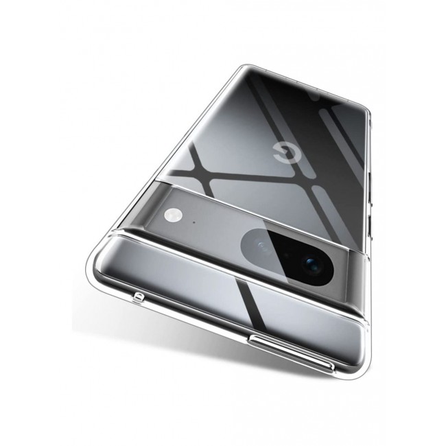 CATANES Google Pixel 7 Pro Clear Case with Screen Protector 360 Degree Front and Back Protection Shockproof Soft TPU with Anti-Scratch Tempered Glass
