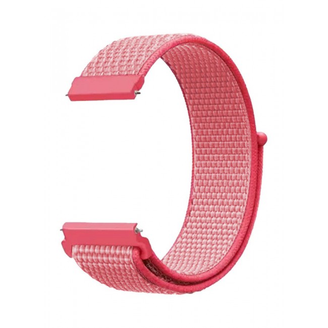 CATANES (for Huawei GT4 22mm) Nylon Strap,Sport Wristband Strap Adjustable Sport Stretchy Braided Solo Loop Band Pink
