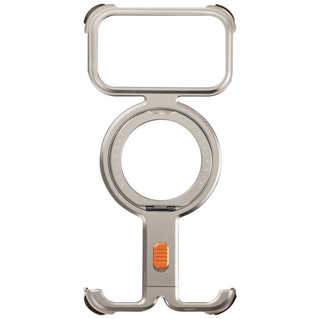 CATANES Rugged Metal For iPhone 18 Pro Max Case with 360° Rotating Ring Kickstand & Camera Protection - Silver