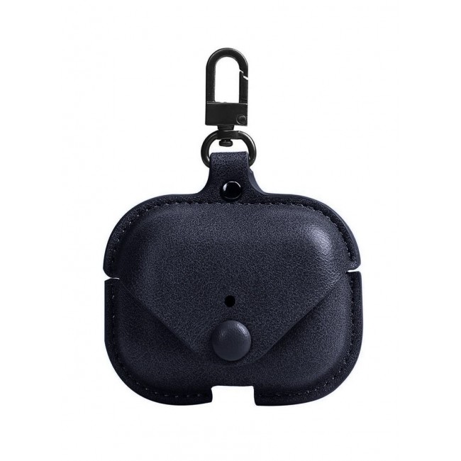 CATANES AirPods Pro 2 Case Leather Case Cover with Keychain Compatible with Apple AirPods Pro 2nd Generation 2022 Dark Blue