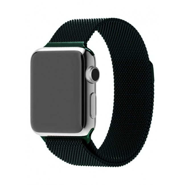 CATANES Apple Watch Band 49mm 45mm 44mm 42mm Stainless Steel Metal Strap Milanese Loop Alloy Replacement for iWatch Series Ultra/8/7/SE/6/5/4/3/2/1 Green