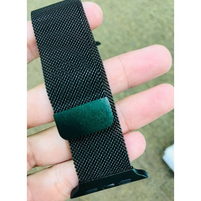 CATANES Apple Watch Band 49mm 45mm 44mm 42mm Stainless Steel Metal Strap Milanese Loop Alloy Replacement for iWatch Series Ultra/8/7/SE/6/5/4/3/2/1 Green