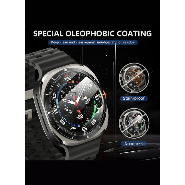 CATANES (for Samsung Galaxy Watch 7 Ultra) 3 Pack Screen Protector Tempered Glass Anti-Scratch 9H Ultra-thin Screen Protector Protective Film Cover Accessories