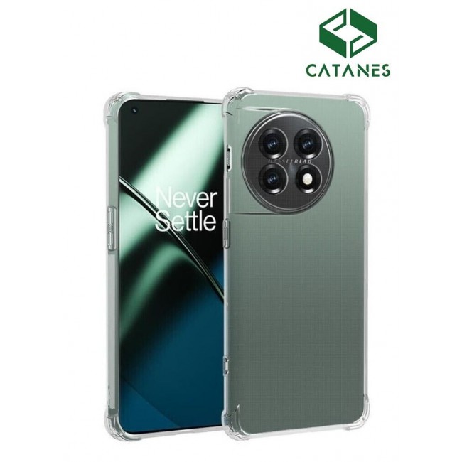 CATANES OnePlus 11 Case Clear Shockproof Back Cover Airbag Bumper Corner Anti-Fall Transparent Soft TPU Case 6.7 inch