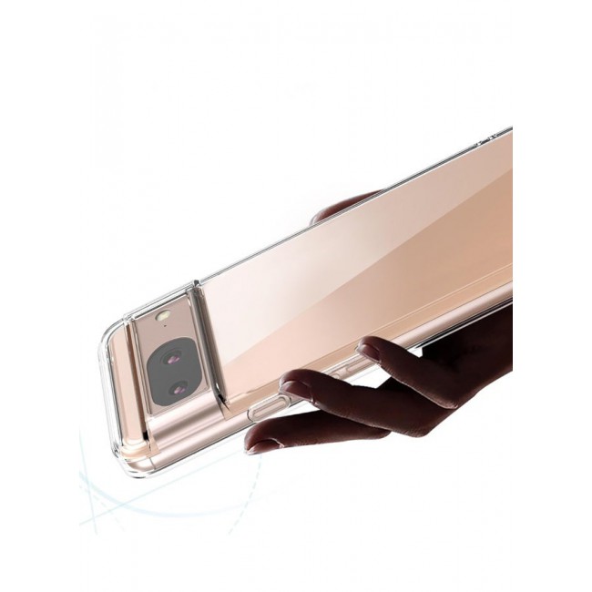 CATANES Google Pixel 8 TPU Case Clear Transparent Shockproof Protective Phone Case Scratch Resistant Reinforced Corners Cover