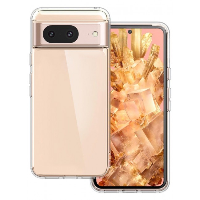 CATANES Google Pixel 8 TPU Case Clear Transparent Shockproof Protective Phone Case Scratch Resistant Reinforced Corners Cover