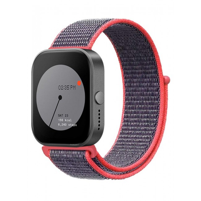 CATANES (for Nothing Watch Pro 22mm) Nylon Strap,Quick Release Bands for Women Men Sport Wristband Strap Dark Purple/Orange